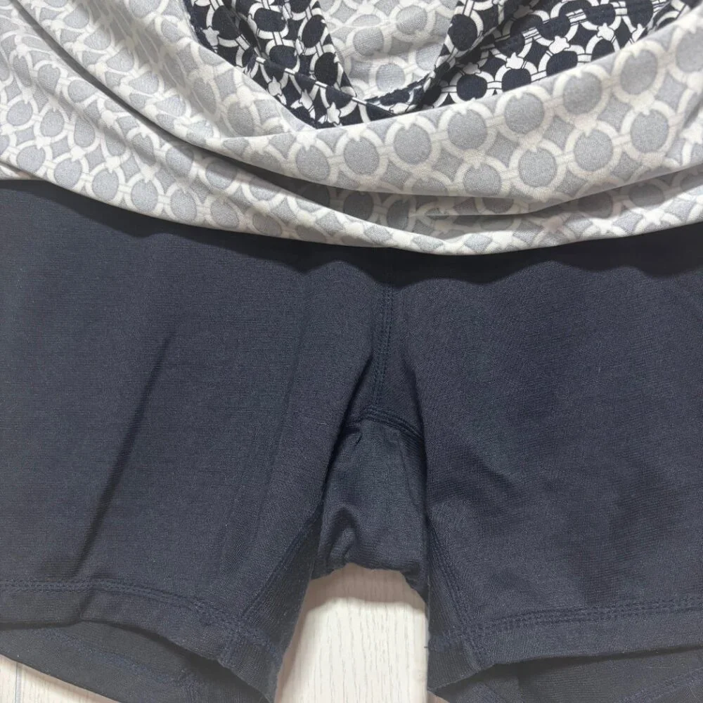 Classic Dark Navy w/White Patterned Lightweight Skort - Picture 6 of 9